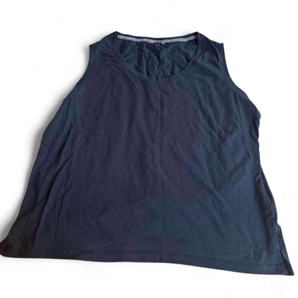 Nautica navy blue sleeveless tank top